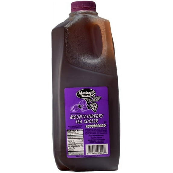 Marburger Farm Dairy Mountainberry Tea Cooler, Half Gallon, Naturally Caffeinated