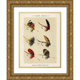 thumbnail image 1 of Marbury, Mary Orvis 19x24 Gold Ornate Wood Framed with Double Matting Museum Art Print Titled - Lake Fishing Flies VIII from Favorite Flies and Their Histories, 1 of 4