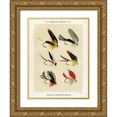 thumbnail image 1 of Marbury, Mary Orvis 25x32 Gold Ornate Wood Framed with Double Matting Museum Art Print Titled - Bass Fishing Flies IV from Favorite Flies and Their Histories, 1 of 4