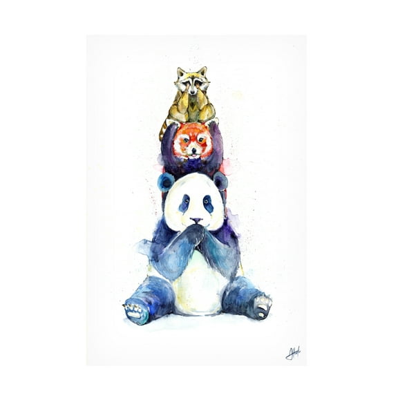 Marc Allante 'Pandamonium' Canvas Art