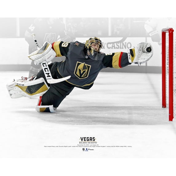 Marc-Andre Fleury Vegas Golden Knights Unsigned Diving Save Vs. Toronto Maple Leafs Photograph