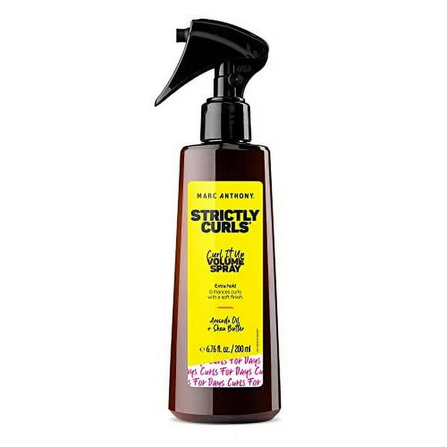 Marc Anthony Curl It Up Volume Boost Spray, Extra Hold, Strictly Curls - Avocado Oil & Shea Butter Enhances Curls with a Soft Finish - Paraben-Free, Sulfate-Free, & Phthalate-Free