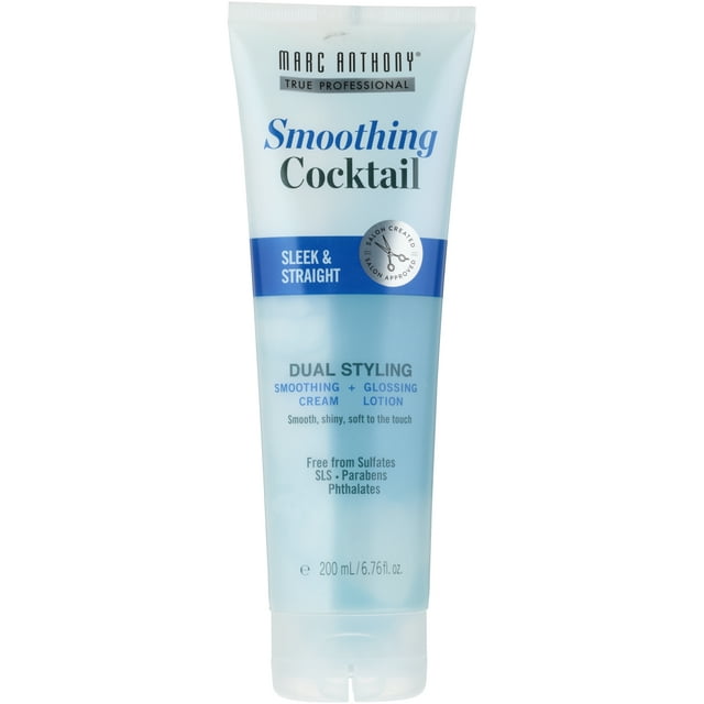 Marc Anthony Dual Styling Smoothing Cocktail Straightening Cream & Glossing Lotion, 6.8 Fl Oz