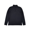 thumbnail image 1 of Marc Anthony Mens Black Pepper Luxury Slim Fit Long Sleeve Quarter Zip Shirt S, 1 of 1