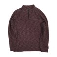thumbnail image 1 of Marc Anthony Mens Burgundy Speckle Speckle Slim Fit 1/4 Zip Jacket Shirt XL, 1 of 1