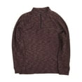 thumbnail image 1 of Marc Anthony Mens Burgundy Speckle Speckle Slim Fit 1/4 Zip Jacket Shirt XXL, 1 of 1