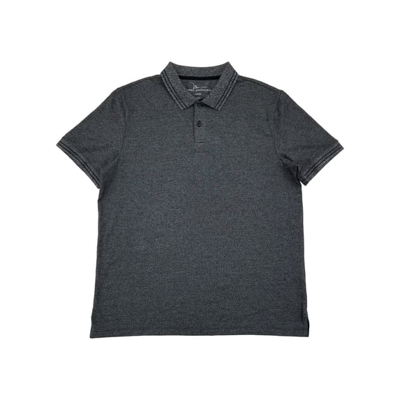 Marc Anthony Mens Gray Regular Fit Short Sleeve Double Tipped Polo Shirt XXL