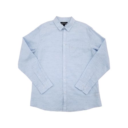 Marc Anthony Mens Light Blue Stripe Slim Fit Long Sleeve Button-Down Shirt XXL