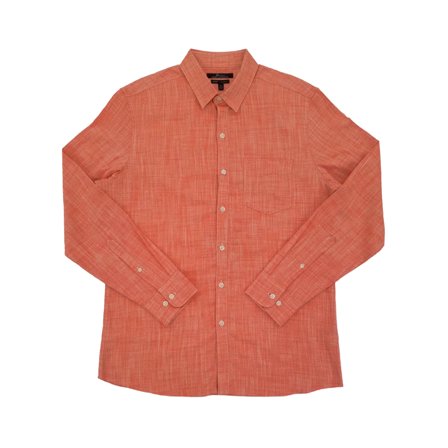 Marc Anthony Mens Orange Hex Luxury Slim Fit Long Sleeve Button-Down Shirt XXL