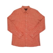 Marc Anthony Mens Orange Hex Luxury Slim Fit Long Sleeve Button-Down Shirt XXL