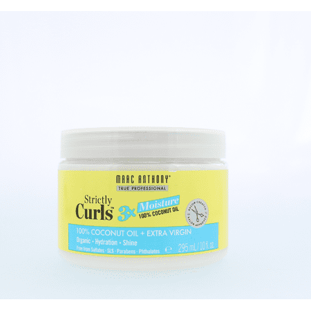 Marc Anthony Strictly Curls 3X Moisture 100% Coconut Oil & Extra Virgin Curl Cream, 10 Fl Oz