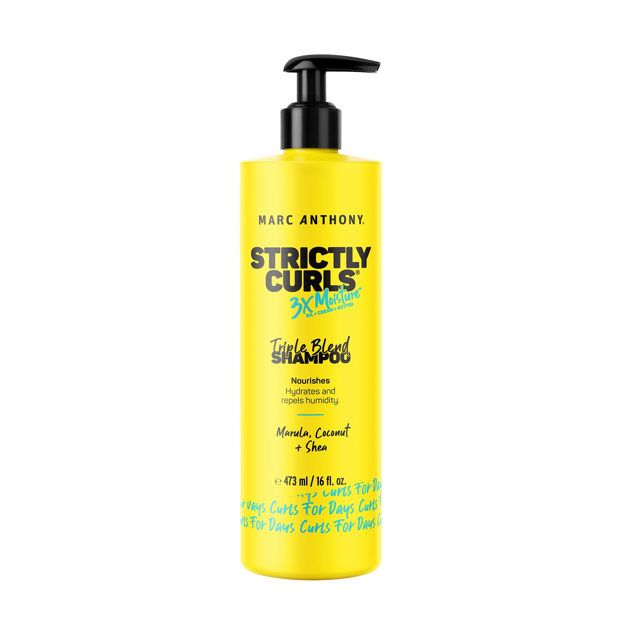 svale Stillehavsøer svinge Marc Anthony Strictly Curls 3x Moisture Triple Blend Shampoo, 16 oz -  Walmart.com