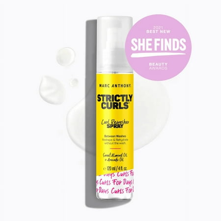 Marc Anthony Strictly Curls Refresher Spray with Sweet Almond Oil + Avocado Oil 4 fl oz *EN