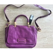 Marc By Marc Jacobs Brighter Purple Soft 81505 Leather Satchel Handbag Bag New