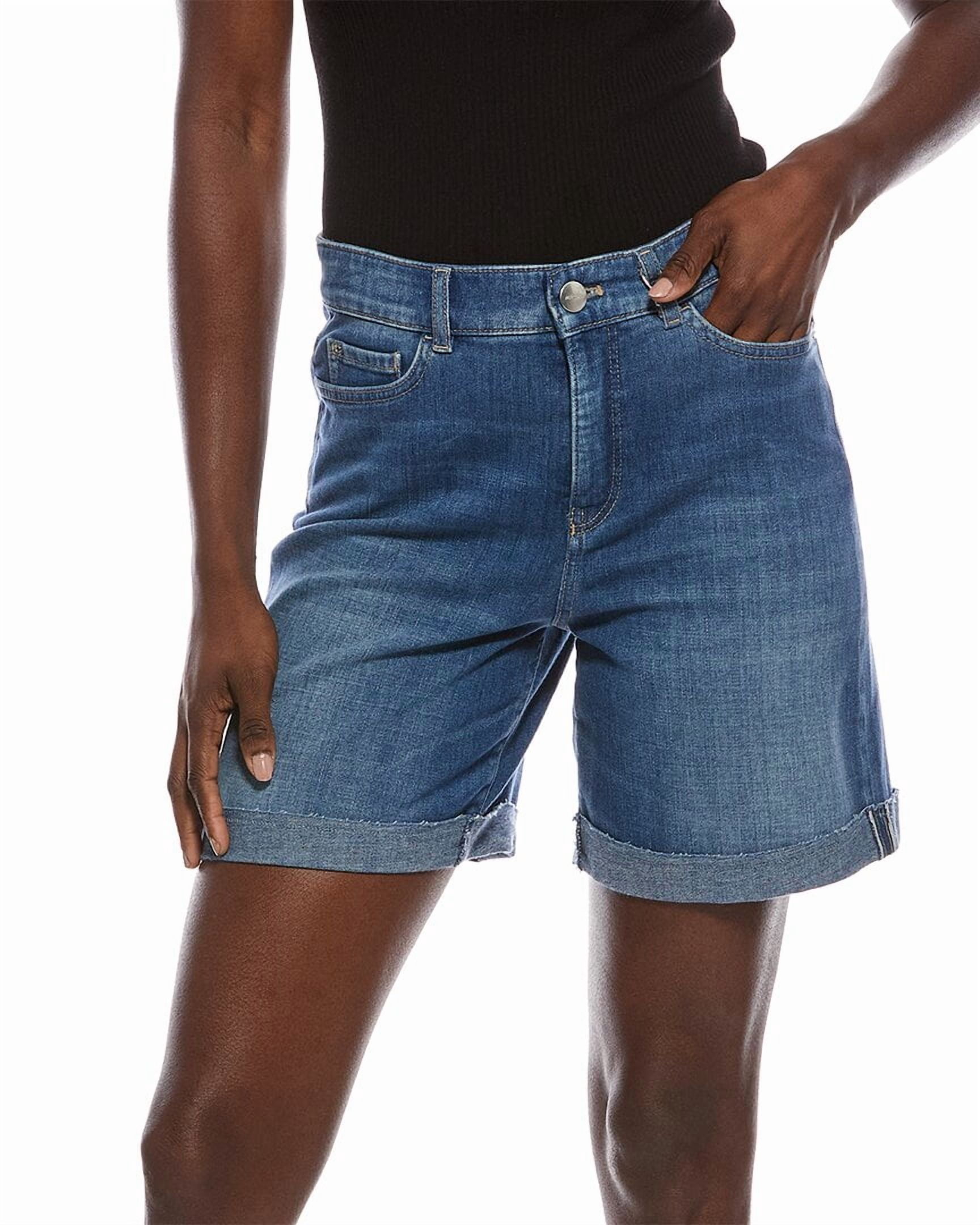 Marc Cain womens Denim Short, N4, Blue