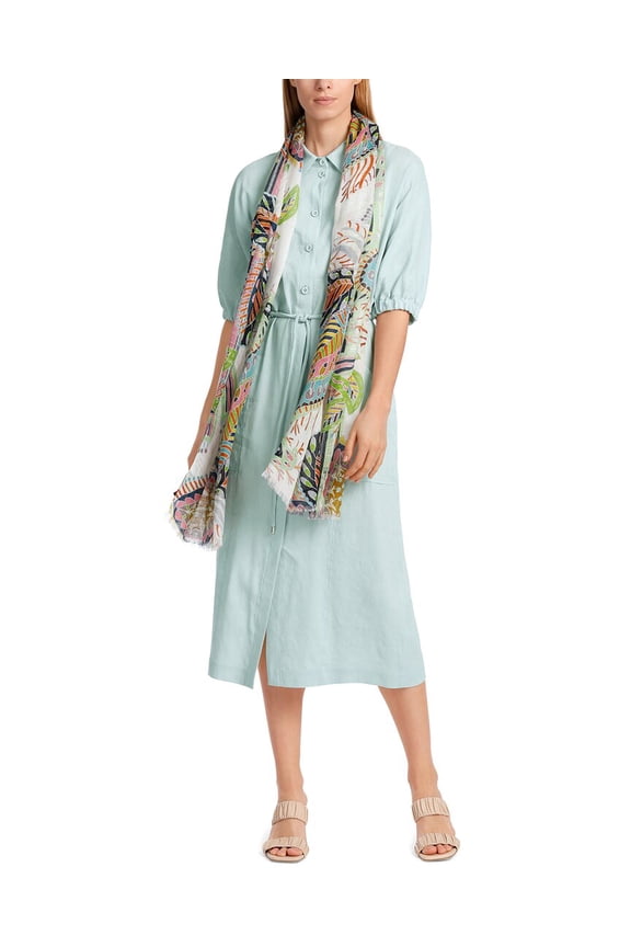 womens  Linen-Blend Maxi Dress, N1