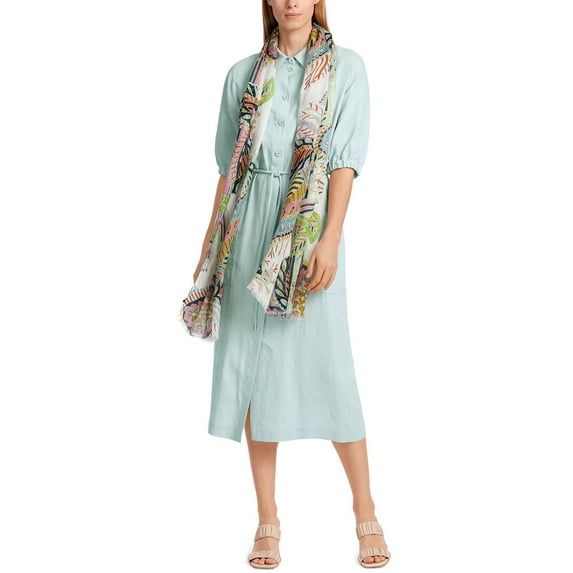 Marc Cain womens Linen-Blend Maxi Dress, N2