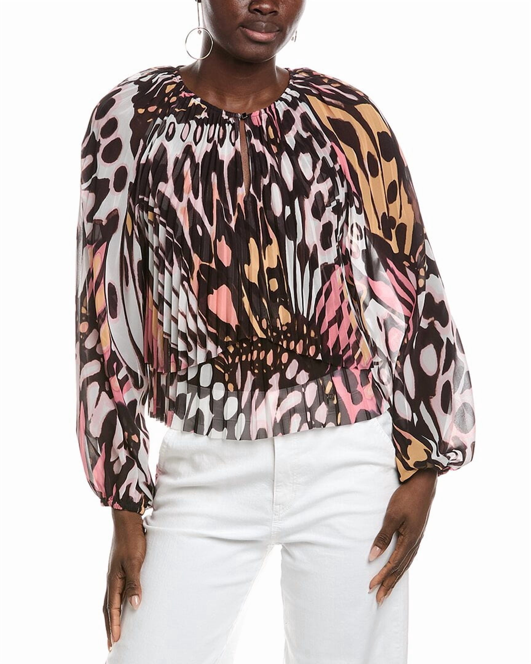 Marc Cain womens Printed Blouse, N3, Pink