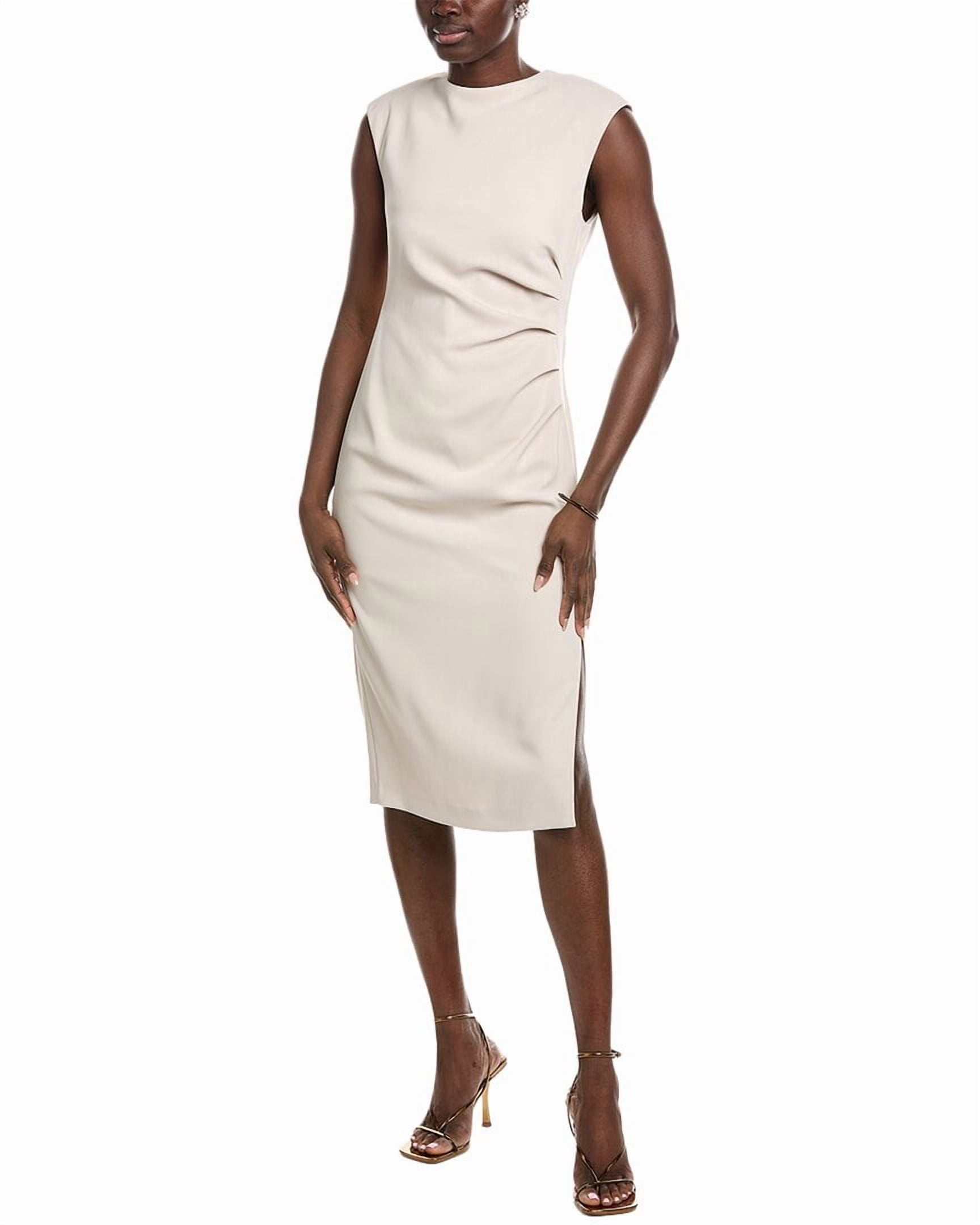 Marc Cain womens Solid Dress, N4, White