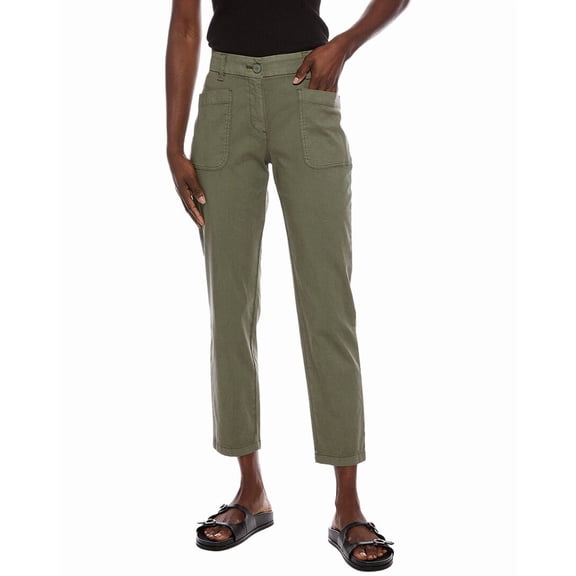 Marc Cain womens Solid Pant, N6, Green