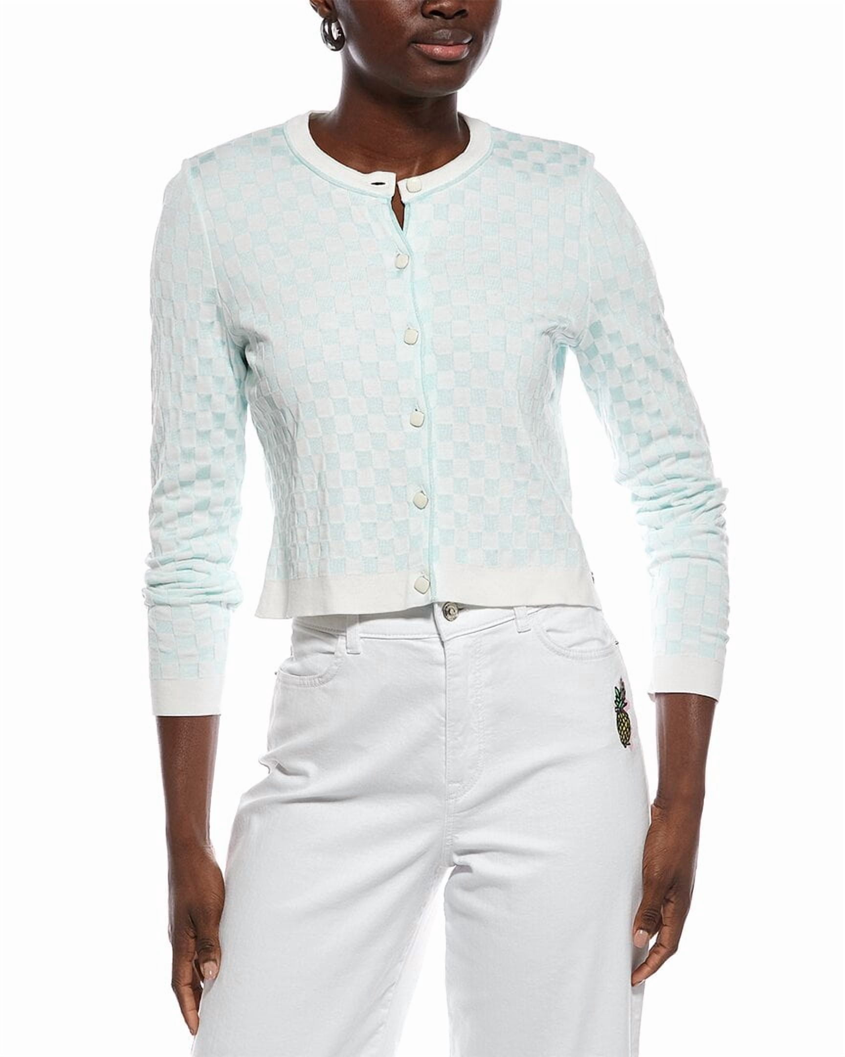 Marc Cain womens Textured Cardigan, N4, Green