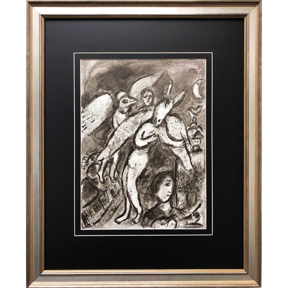 Marc Chagall "Personnage Fantastique" Newly CUSTOM FRAMED Art Generic