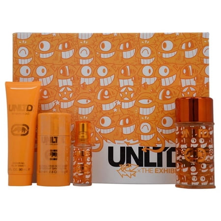 Marc Ecko Unltd Exhibit for Men Gift Set (Eau de Toilette Spray 3.4 Ounce, Eau de Toilette Spray 0.5 Ounce, Shower Gel, Deodorant)