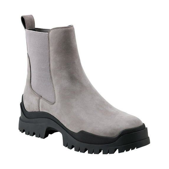 Marc Fisher LTD Farris Leather Bootie, 8, Grey