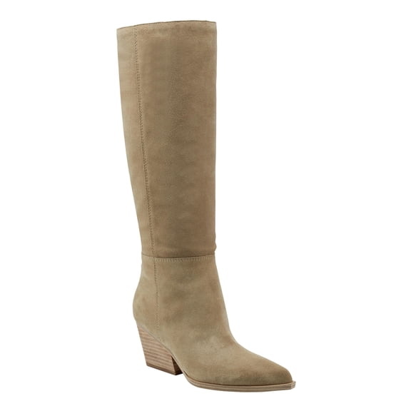 Marc Fisher LTD Women's CHALLI Knee High Boot, Beige 110, 8.5