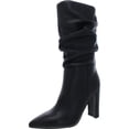 thumbnail image 1 of Marc Fisher LTD Womens Gomer  Leather Pointed Toe Mid-Calf Boots, 1 of 5