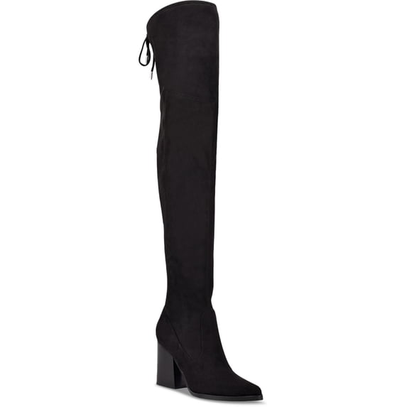 Marc Fisher LTD Womens Octavie Pointed toe Block Heel Over-The-Knee Boots