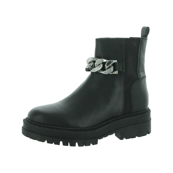 Marc Fisher LTD Womens Parrie Leather Lugged Sole Ankle Boots