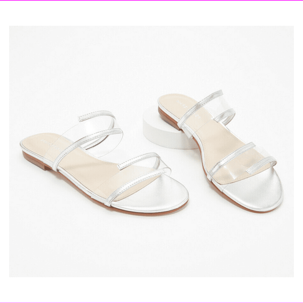 Clear acrylic deals sandals