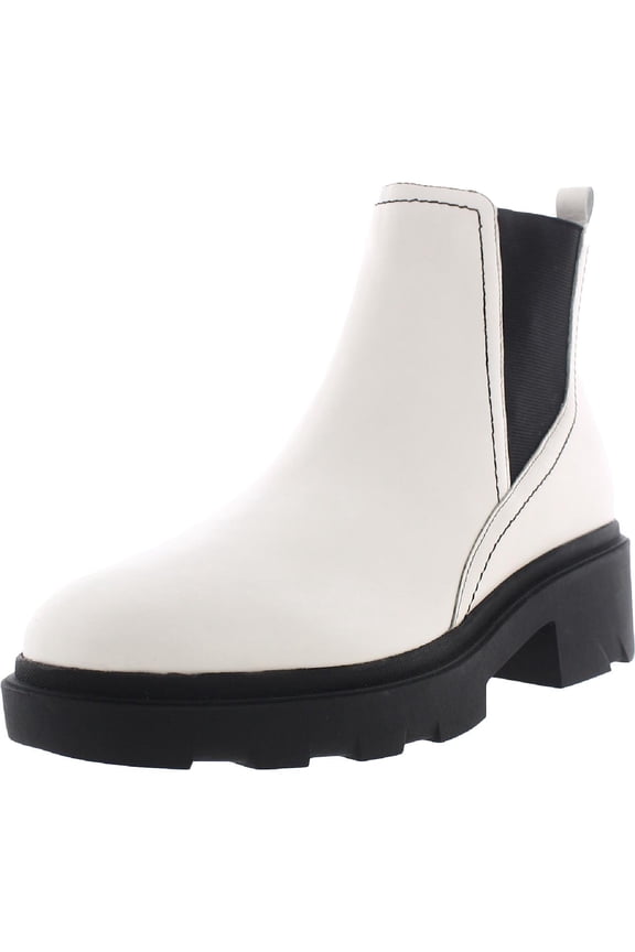 Wade Women's Leather Round Toe Chelsea Boots