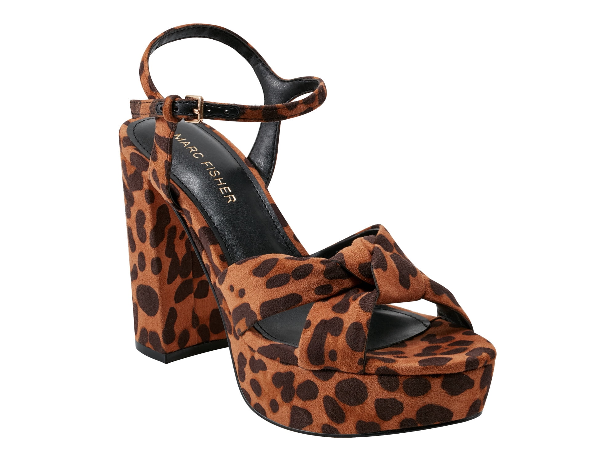 Marc Fisher Women's Deren Platform Knotted Heel with Ankle Strap
