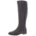 thumbnail image 1 of Marc Fisher Women's Secalm Leather Studded Knee-High Riding Boot, 1 of 3