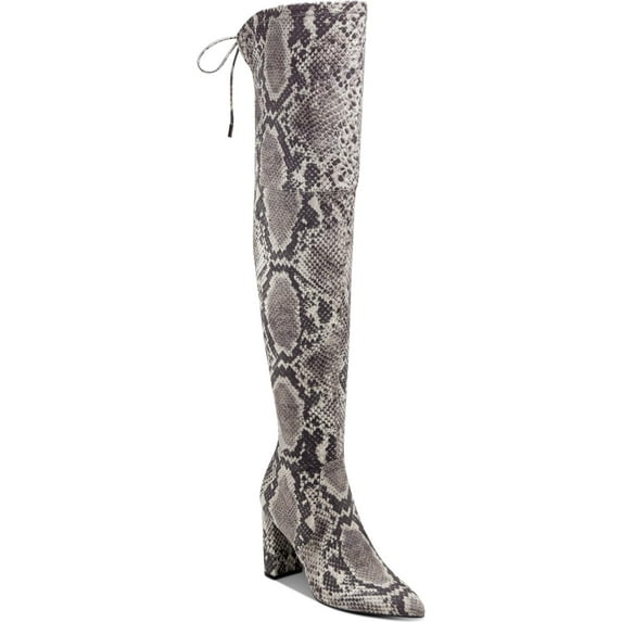 Marc Fisher Women's Vany Over the Knee Dress Boots Gray Size 6.5 M