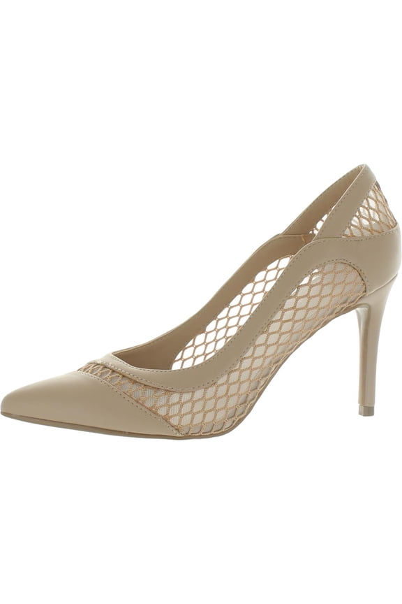 Womens Dalta Faux Leather Embellished Pumps