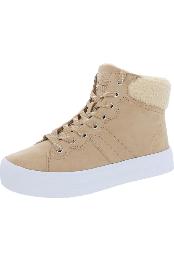 Womens Dapyr Faux Suede High Top Casual and Fashion Sneakers