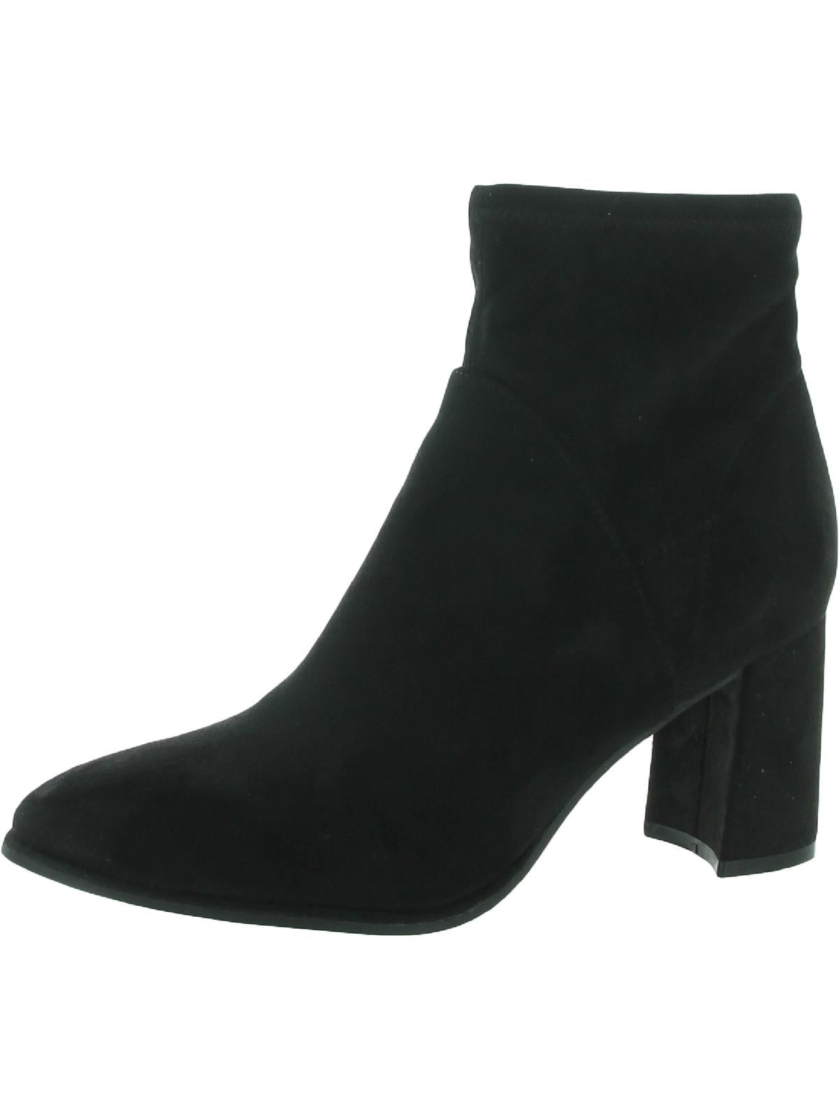 Marc Fisher Womens Dyvine Faux Suede Covered Heel Ankle Boots