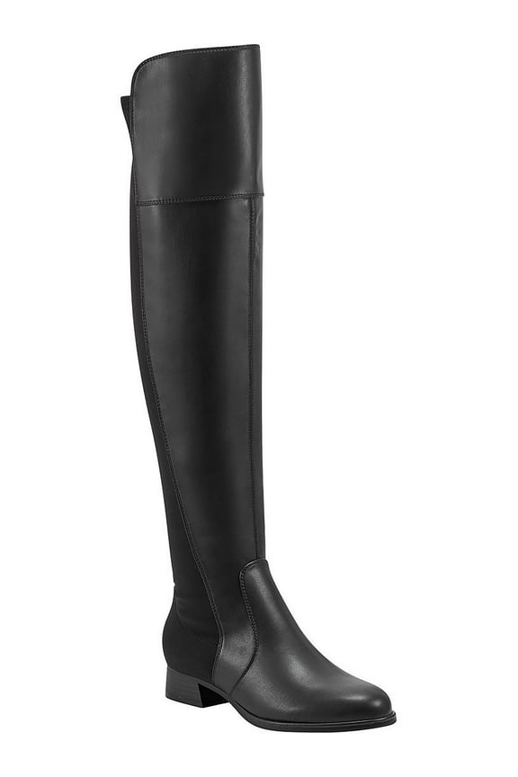 Womens Faux Leather Tall Over-The-Knee Boots