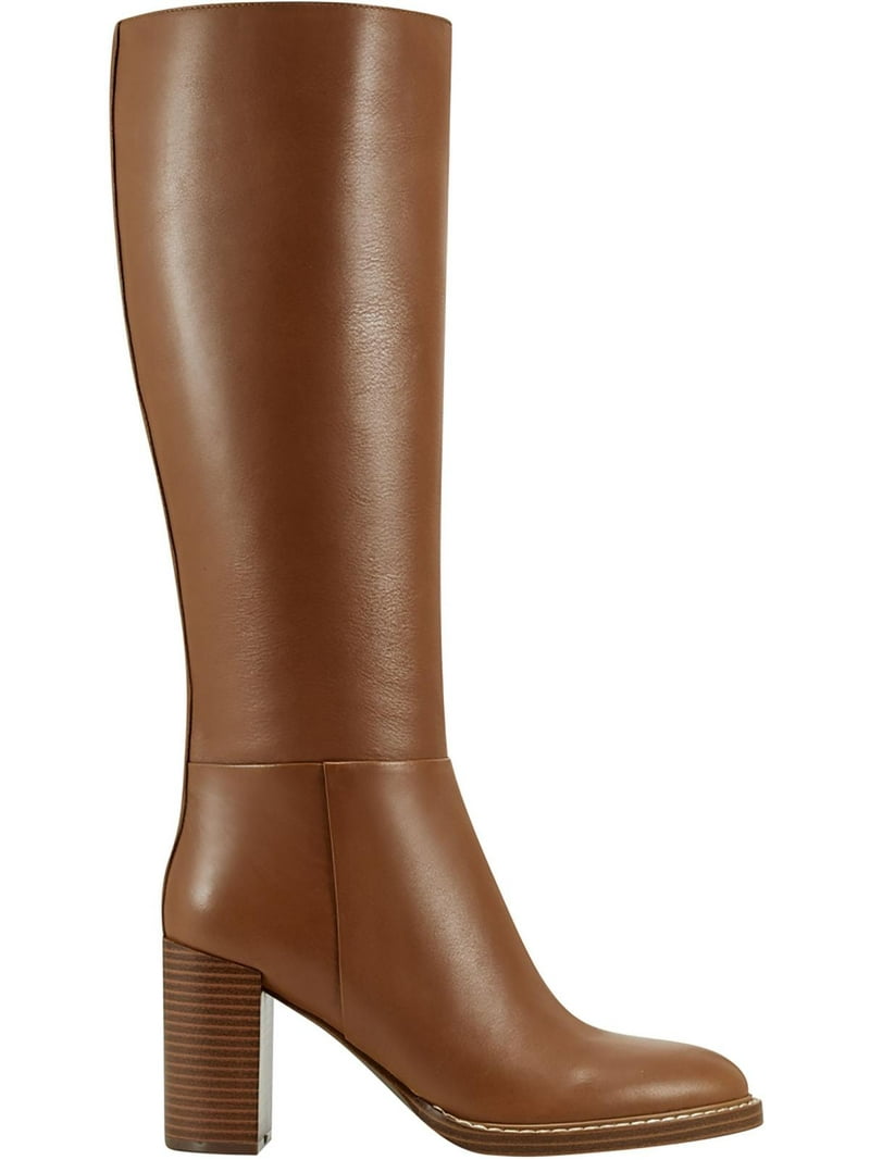 Marc Fisher Womens Gabey Faux Leather Wide Calf Knee-High Boots