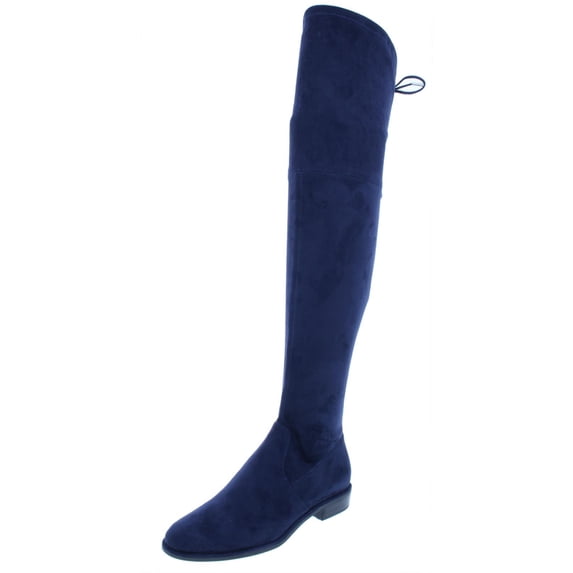 Marc Fisher Womens Humor 2 Faux Suede Over-The-Knee Boots Blue 5 Medium (B,M)