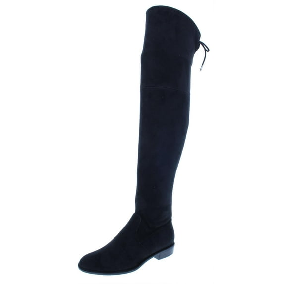 Marc Fisher Womens Humor 2 Faux Suede Over-The-Knee Boots Black 11 Medium (B,M)