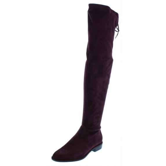 Marc Fisher Womens Humor 2 Faux Suede Over-The-Knee Boots Red 5.5 Medium (B,M)