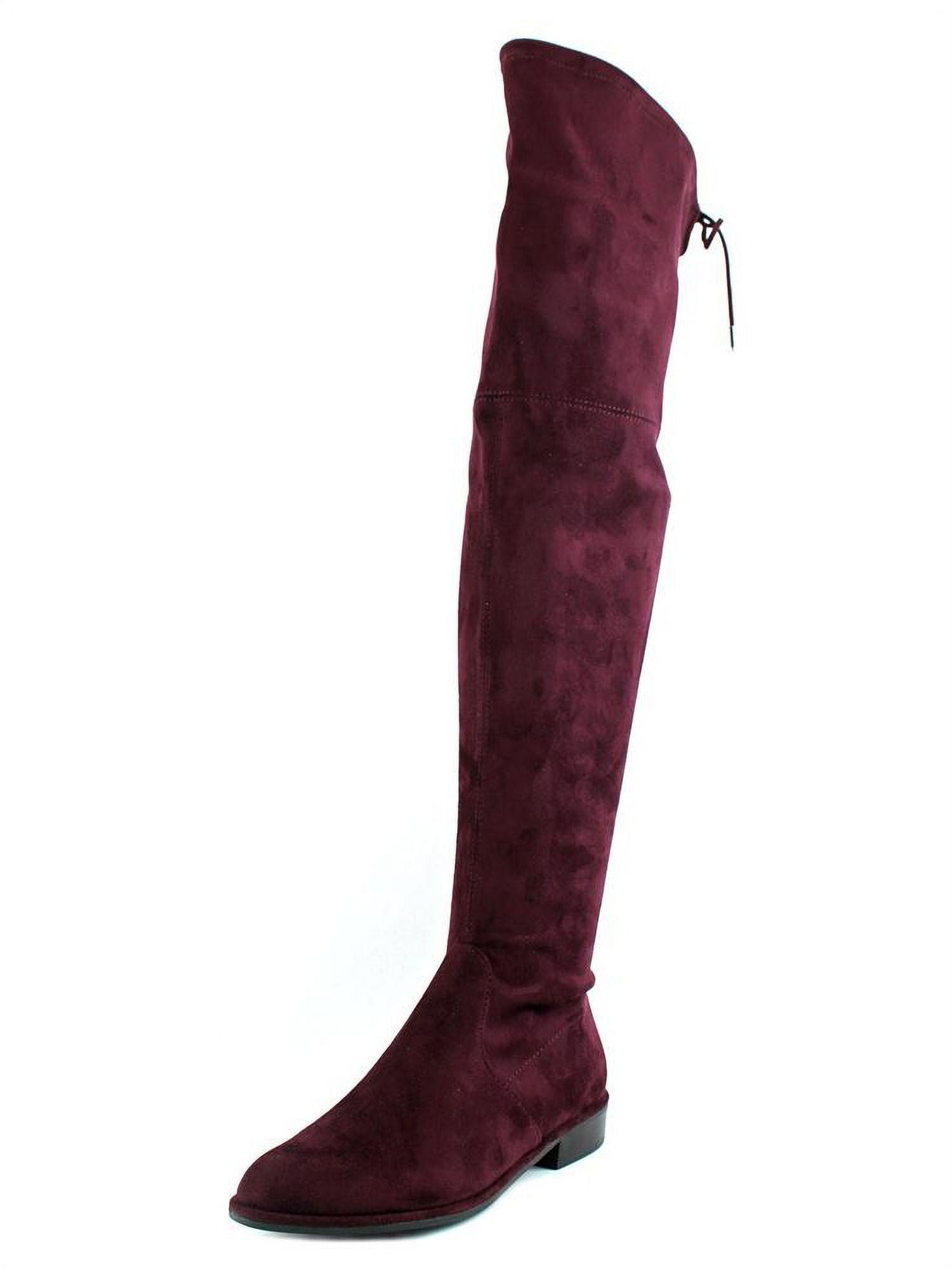 Marc Fisher Womens Humor 2 Faux Suede Over The Knee Boots Taupe 7.5 Medium B M Walmart