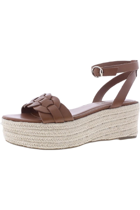 Womens Jinky Leather Ankle Strap Espadrilles