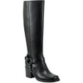 thumbnail image 1 of Marc Fisher Womens LAILE Leather Zipper Knee-High Boots, 1 of 1