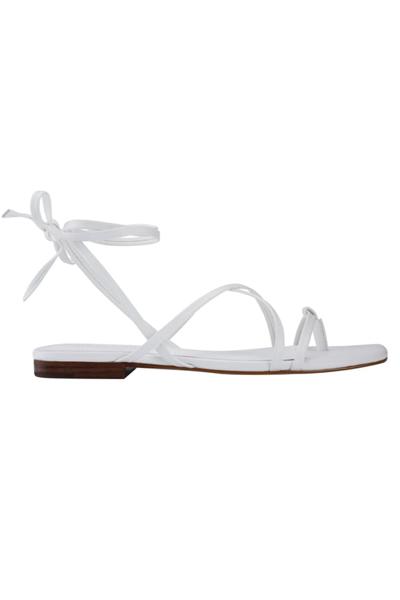 Womens Latent Leg Ties Square Toe Thong Sandals