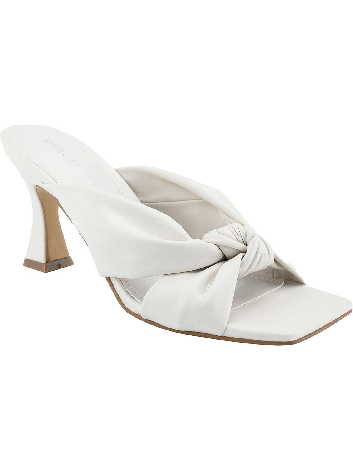 Marc fisher mules white sale